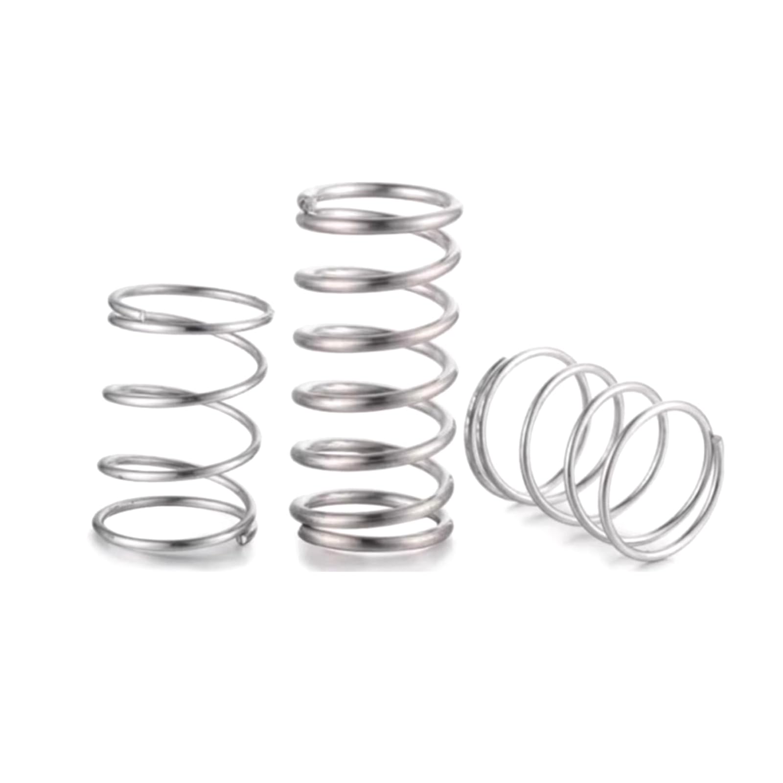 Drukveer, veerstaalspiraal, roestvrijstalen drukveer Draaddiameter 1,4 mm Buitendiameter 8 mm-25 mm Lengte 10 mm-100 mm (Color : 25mm 10pcs, Size : Wire Diameter 1.4mm Outer Diameter 18mm