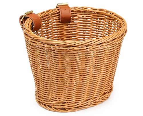 BIKESTAR Kleiner wetterfester Korb aus Geflecht vorzugsweise für...