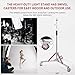Zyernar Heavy Duty Light Stand with Casters,10ft/305cm Adjustable Light Stand with Stainless Steel
