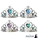LUV HER Frozen-Themed Princess Crown & Wand Set - 8 Pack Includes 4 Tiaras & 4 Wands - Stunning ICY Blue & Silver Design - Lightweight & Comfortable - Dress-Up, Parties & Gifts - Ages 3+