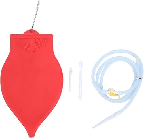 Bolsa de enema de silicona 3L, bolso reutilizable del enema del equipo casero del bolso del desintoxicación de limpieza del colon del equipo de los