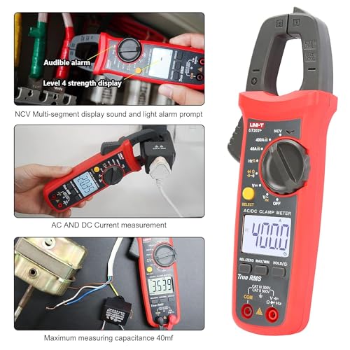 UT203+ Pinza Amperimétrica Digital AC/DC 600A/600V Medidor de Amperímetro Voltímetro Ohmímetro (UT203+) miniatura 5