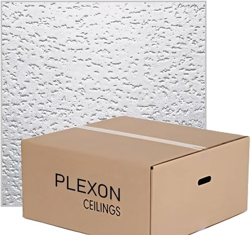 32 Pack of Plexon 12" x 12" Ceiling Tiles, Textured