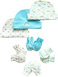 3 Conjuntos 11 Pçs Gorros De Algodão Para Bebês Gorros De Algodão Para Bebês Chapéus Para Recém-Nascidos Chapéus Para Meninas Recém-Nascidos Presentes Para Bebês Gorro De Bebê