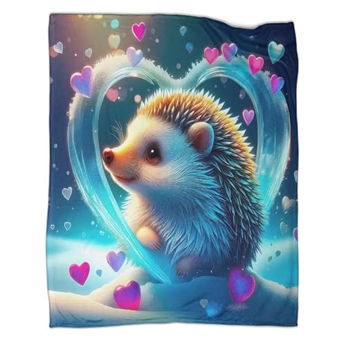 Couverture hérisson 3D couvre lit microfibre chaude couverture douillette 127x152