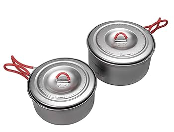 UL クッカーセット Amazon | エバニュー(EVERNEW) Ti U.L. Pot set 600+900 ECA535