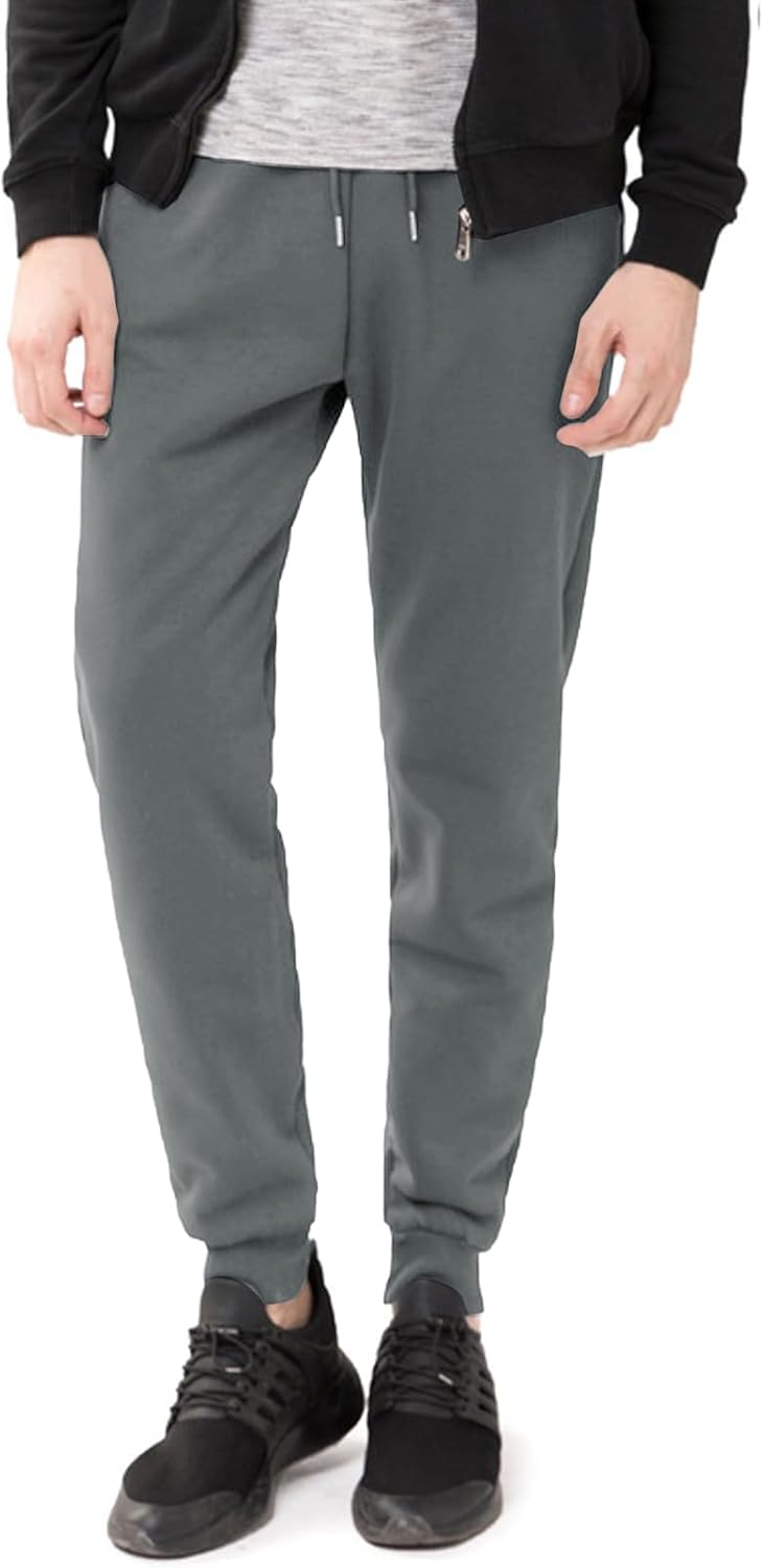 Flygo Men's Fleece Lined Sherpa Sweatpants Winter Warm Pants Jogger Lounge Athletic Pant with Pockets - Image 2