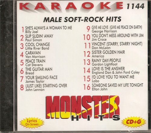 Monster Vol.1144 Karaoke CDG MALE SOFT ROCK HITS