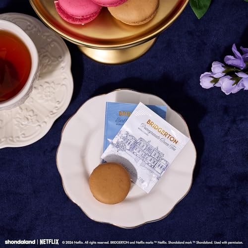 Image of Bridgerton The Tea Collection Officially Licensed Tea Gift Set, 60 Premium Tea Bags with Herbal, Black & Green Tea Blends Bridgerton Inspired Tea Box for Fans and Book Lovers