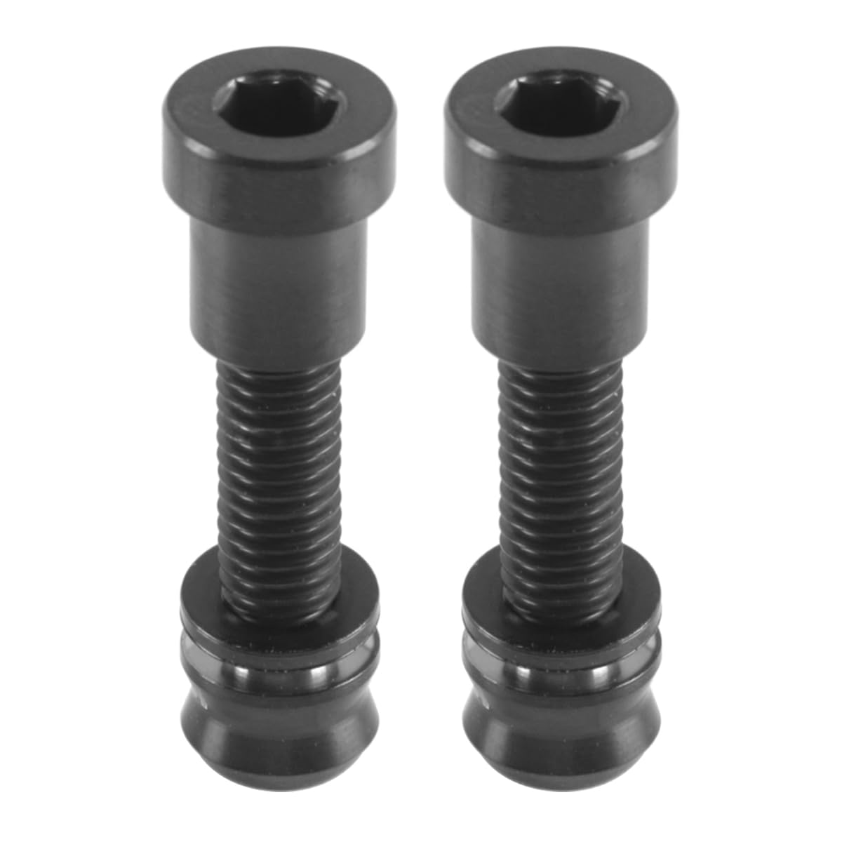 Durlo 2 Pcs Bicycle Titanium Alloy Locking Handle Vertical Screw Nut,Repair Fixed Stem Screws, Metal Parts Accessories for Cycling(M5x19mm)