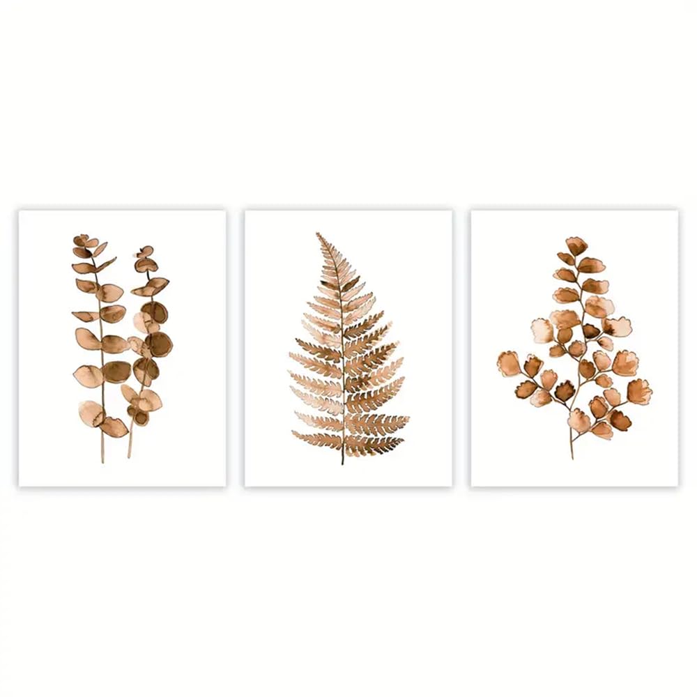 WBYZAC Botanical Posters-Botanical Wall Art Posters Prints Wall Pictures Paintings Farmhouse Perfect for Kitchen Living Bedroom Office Room Decor Artwork-60 * 70cm*3PCS (No Frame)