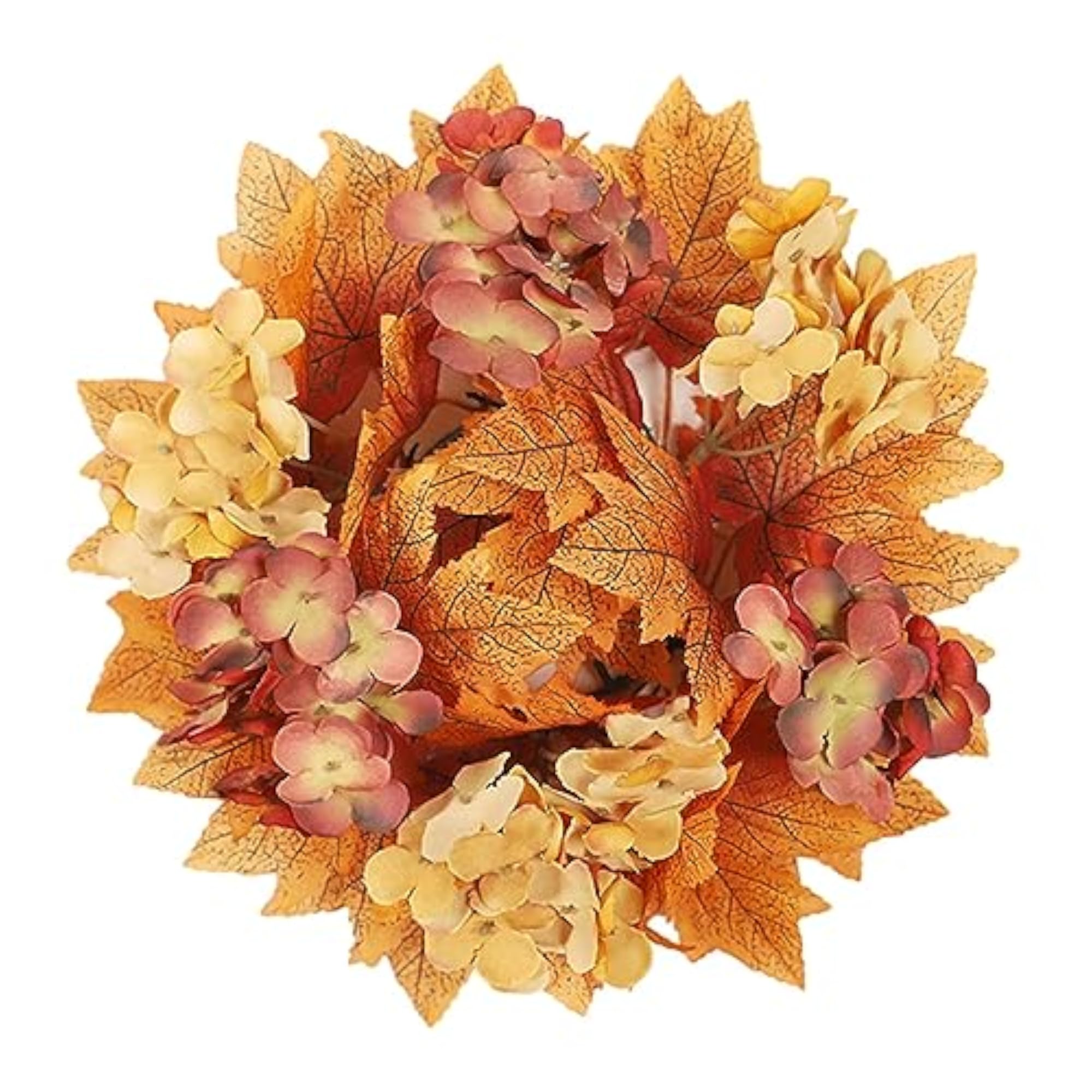 Fall Candle Rings Wreaths, Thanksgiving Decor