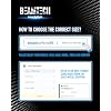BEAMTECH H4 Bulb, Fanless In Line 9003 Fog Light Bulb 6500K Xenon White Fog Light Of 2