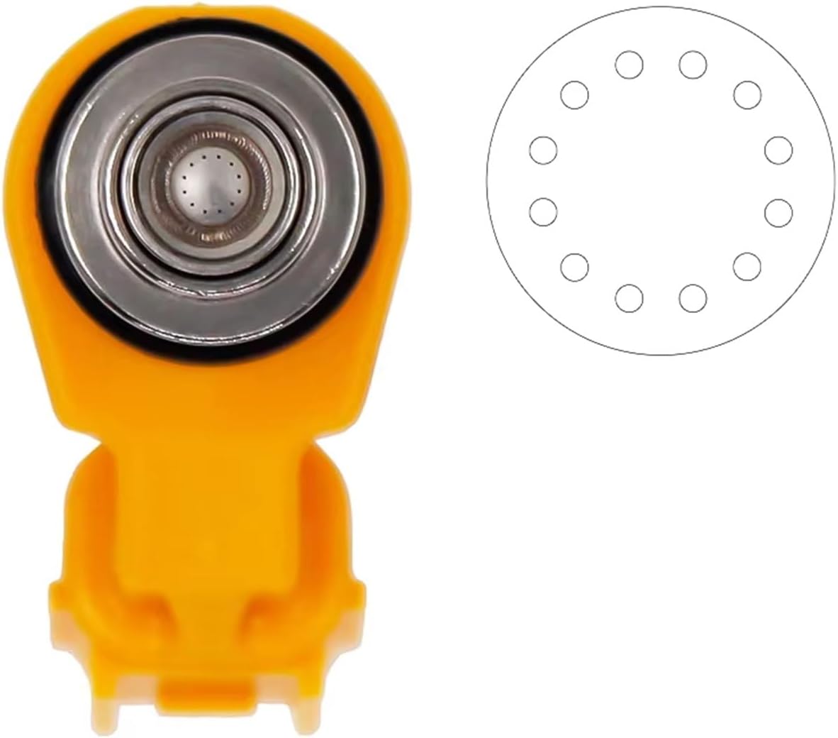 Injection Compatible valve Motorcycle Throttle Body Fuel Injector Nozzle For MAX 300 For X-MAX 250 For Tricity 300 12 Holes 300cc Automotive injector