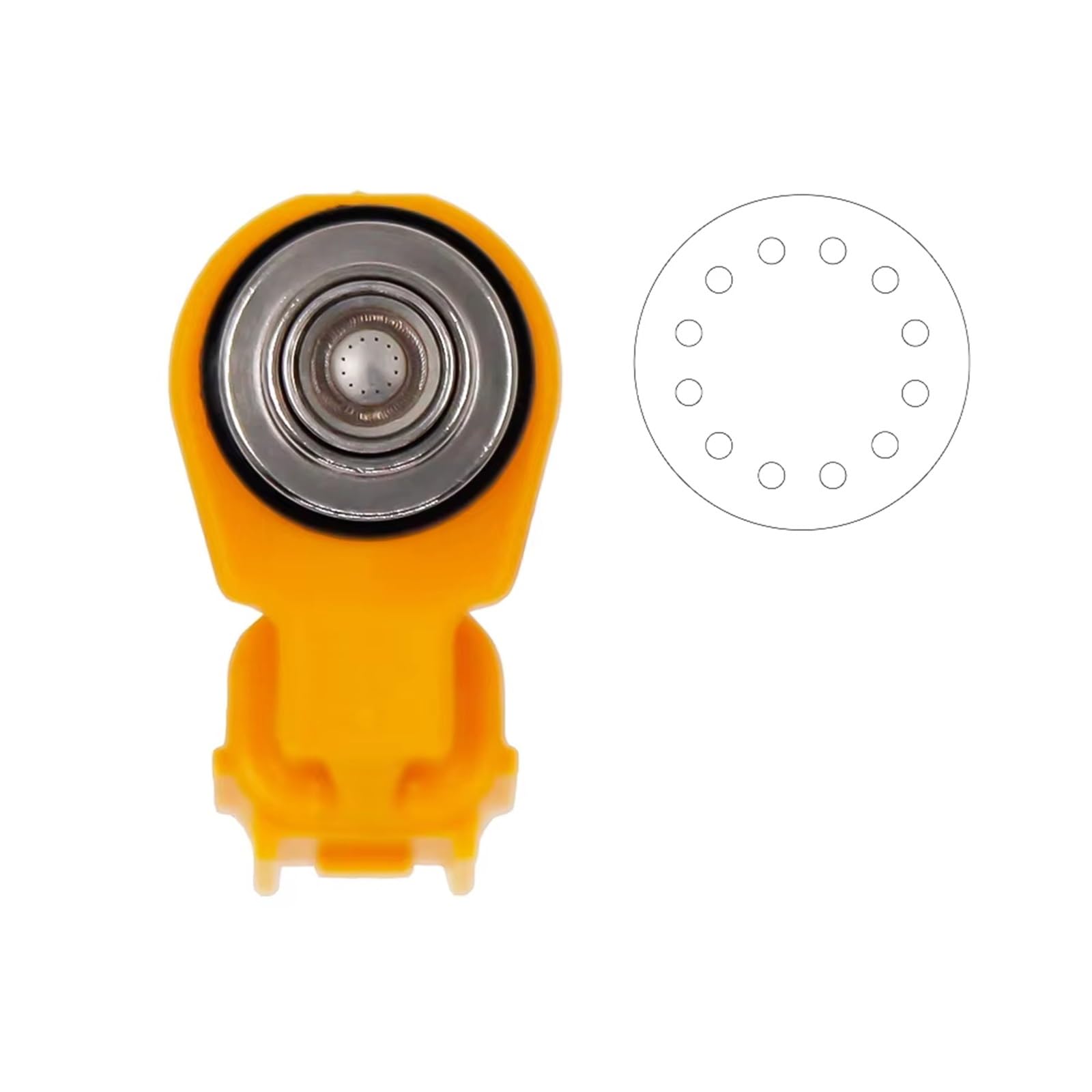 Valvola di iniezione Compatibile con Corpo farfallato per Motocicletta, ugello iniettore Carburante per Max 300, per X-Max 250, per Tricity 300, 12 Fori, iniettore automobilistico da 300 CC