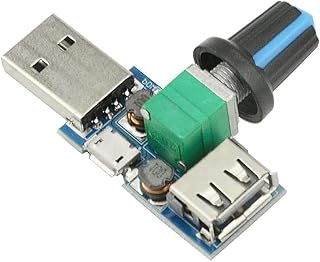 5W 4-12V Fan Speed Controller Stepless Adjustment Adjustable USB Fan Volume Controller Stepless Governor Module USB Fan Speed Controller Speed Adjuster