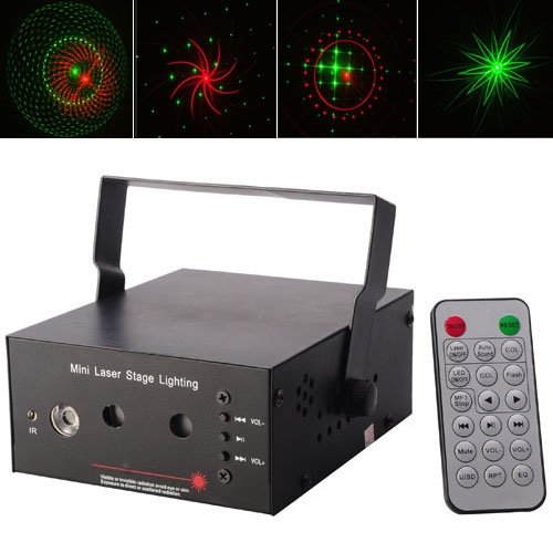 LSSM02 Mini Geometric Patterns and Music Laser Stage Lighting