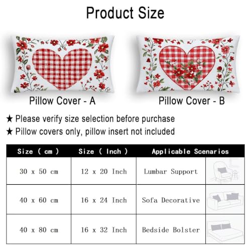 Funda Almohada San Valentín Rectangular Blanca de Terciopelo para Decoración de Dormitorio 6