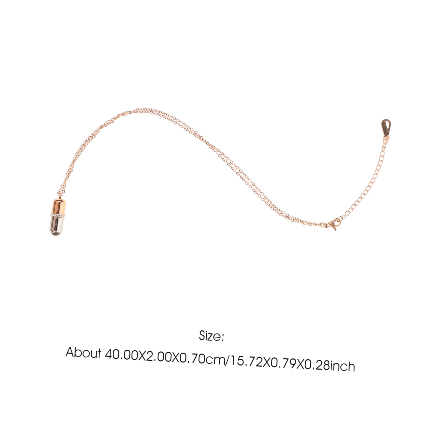 COLLBATH 1pc Collarbone Pill Necklace for Women Fashion Sweater Necklace Heart Charm Pendant Perfect Party