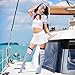 BOARDFEB 3 Pcs Yacht Sailor Costume Set, Sailor Cap Scarf Stockings Yacht Captain Hat Boat Costume for Women Captains Dressing Up Party Halloween Party