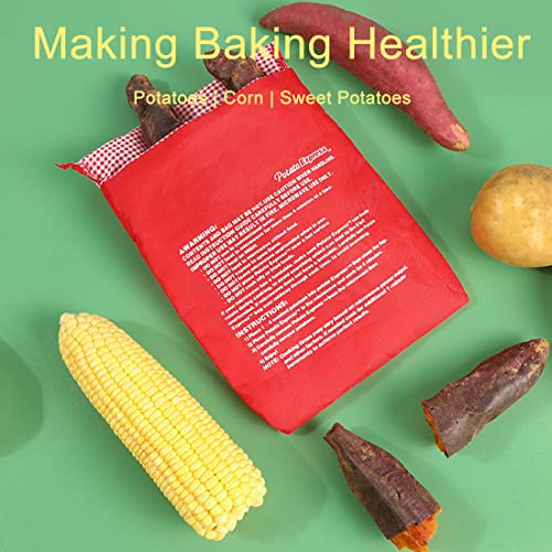 2x Mikrowellen Kartoffelbeutel - Wiederverwendbarer Dampfbeutel Für Kartoffeln & Mais
