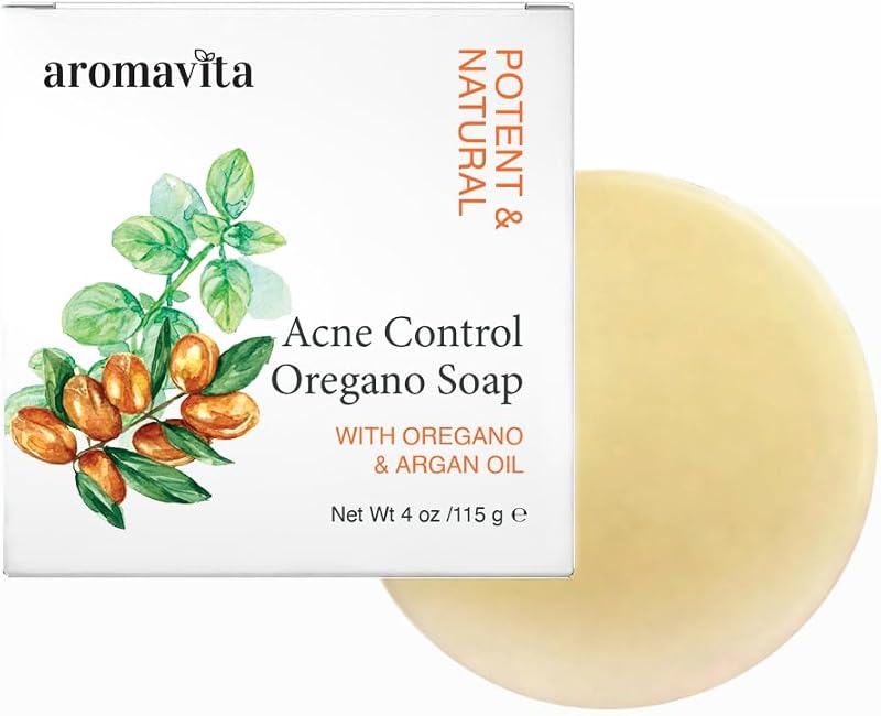 Barra de sabonete facial com orégano e óleo de argan AROMAVITA, 95 g