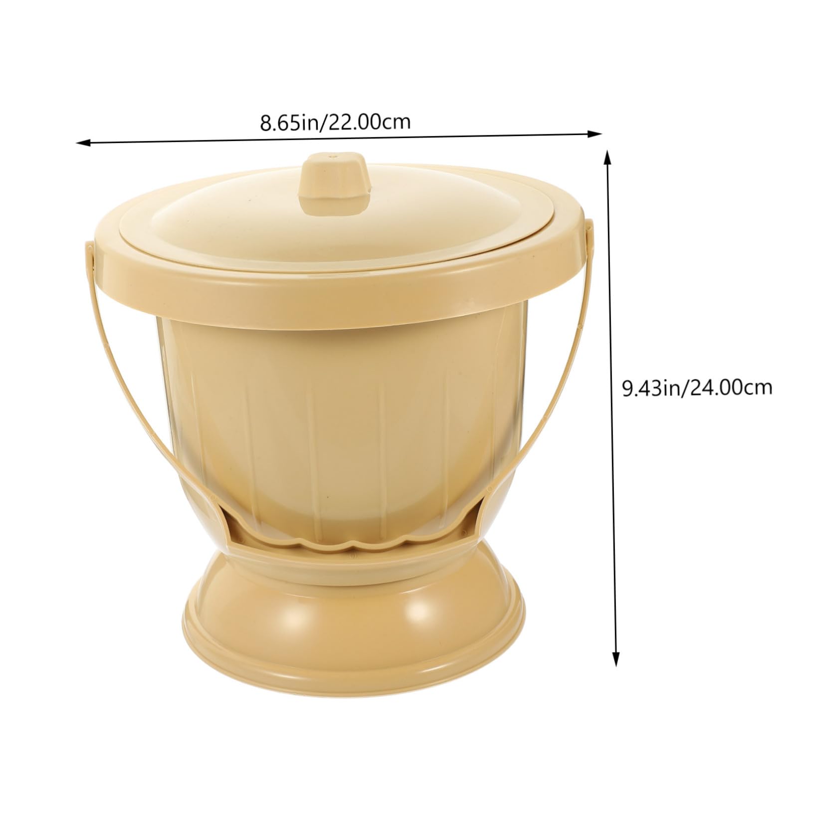 BCOATH Urine Cups Portable Urinal for Women Adult Potty Spill Proof Bedpan Spittoon Lid Easy to Carry Random Color