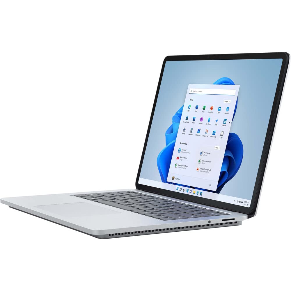 Microsoft Surface Laptop Studio, 14,4" Écran tactile, Intel 11th Gen Core i7 (Up to 4,8GHz), NVIDA GeForce RTX 3050Ti, 16Go DDR4 RAM, 1TB SSD, Win11h, Platinum, with MTC Stylus Pen