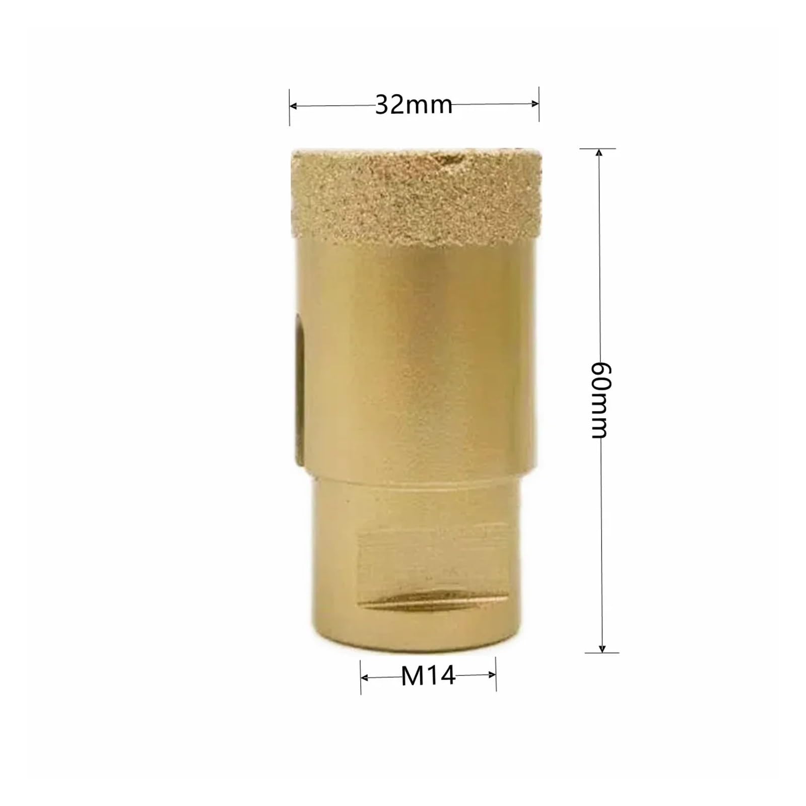 Set Di 8/9 Punte For Trapano Con Filettatura M14, Diamantate, Brasate A Secco Sotto Vuoto, For Foratura Di Piastrelle In Porcellana, Granito, Marmo(9Pcs No Box)
