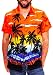 Funky Hawaiian Shirt, Beach, orange, XXL