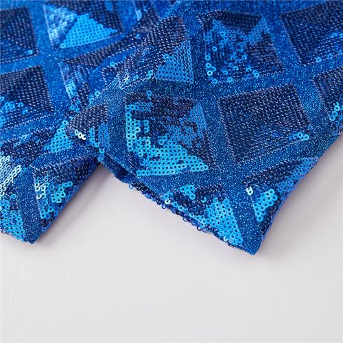Blazer de lentejuelas brillante para hombre talla 3X-Large azul miniatura 6