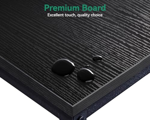 AODK Mesa de jogos em forma de L, mesa de canto de computador, mesa de jogos de PC com suporte grand