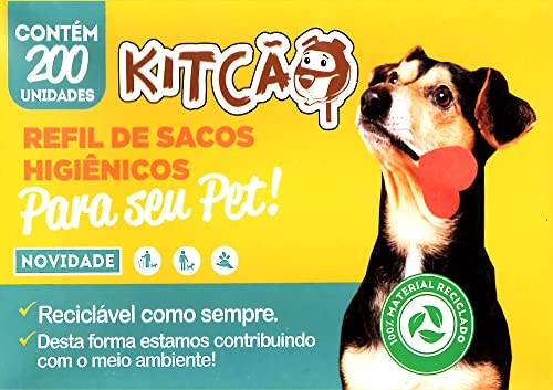 Cata Caca Coco Cachorro Refil Sacos Pet Cães E Gatos 200und
