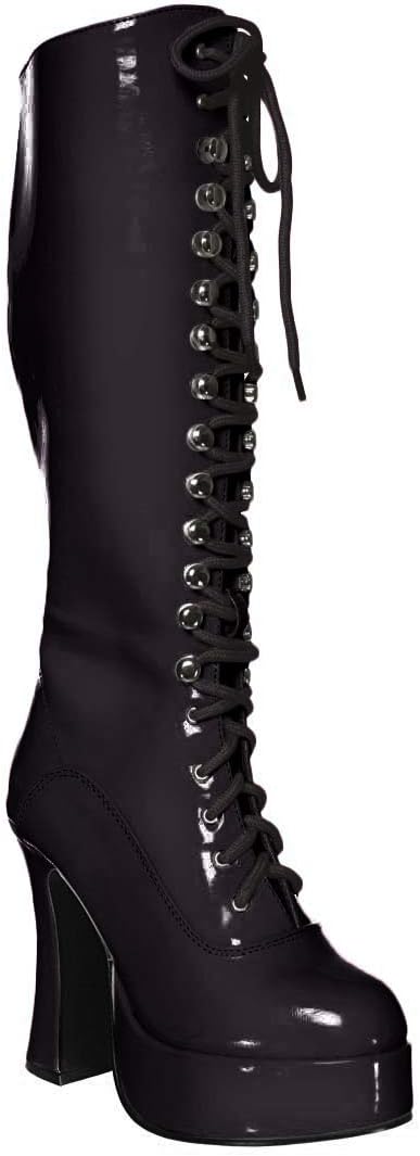 Ellie Shoes Women's Easy 5 Inch Flared Heel Knee High Boots Black 5