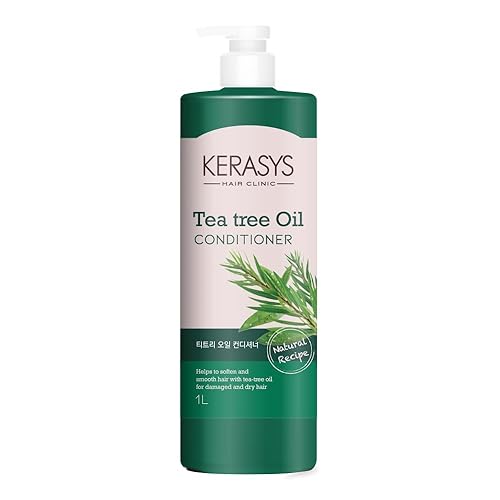Miniatura 1 de Kerasys Hair Clinic - Aceite de árbol de té, 33.8 fl oz  1 litro (acondicionador, 1 paquete)