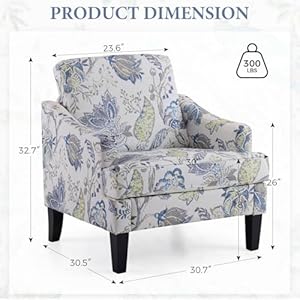 Bezsellerfloralaccentchairupholsteredarmchairwithsolidlegsmodernleisuresinglesofachairmidcenturycomfyreadingsidechairforlivingroombedroomhomeofficebluefloral Urban Country Home Decor Bezseller floral accent chair upholstered armchair with solid legs modern leisure single sofa chair mid century comfy reading side chair for living room bedroom home office blue floral urban country home decor