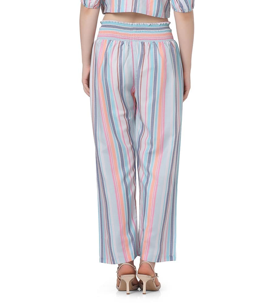 Image of Leriya Fashion Women's Mix Cotton & Rayon Pants Stretchy Work Slacks Business Casual Office Straight Leg /Regular Fit Trouser Pant