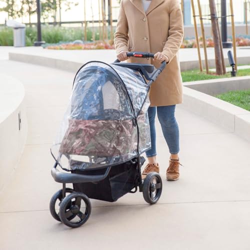 PETIQUE PVC-Regenschutz für Haustier-Buggy, transparent, Einheitsgröße