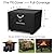 QH.HOME Fire Pit Cover Square Super Waterproof, 32" L x 32" W x 24" H Outdoor Firepit Table Cover 600D Strong Tear Resistant, UPF 50+ Fire Pit Cover Fading Resistant for Square Fire Pit - Black