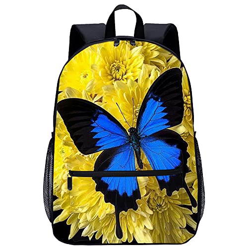 Sac à dos scolaire papillons 45x30x15cm pour enfants voyage et loisirs unisexe