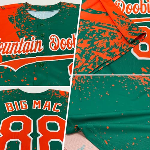 Camiseta de béisbol degradada para hombres y mujeres, personalizada para equipos con nombre y número bordados miniatura 6