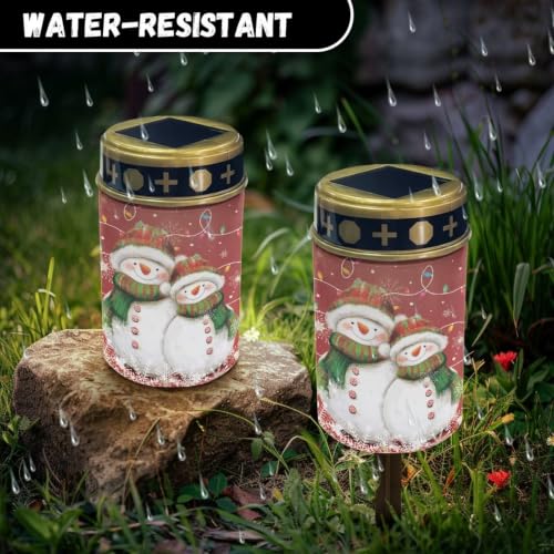 Image of Christmas Cemetery Solar Lights Flameless Candle