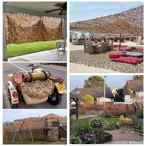Filet de camouflage extérieur multi-usage pour ombrage et décor - 8