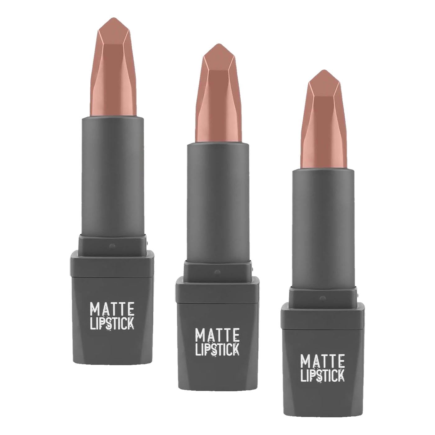 ALIX AVIEN Yoğun Renk Veren Uzun Süre Kalıcı Nemlendirici Kadifemsi Mat Ruj - Matte Lipstick 402 Nude (3 paketi)