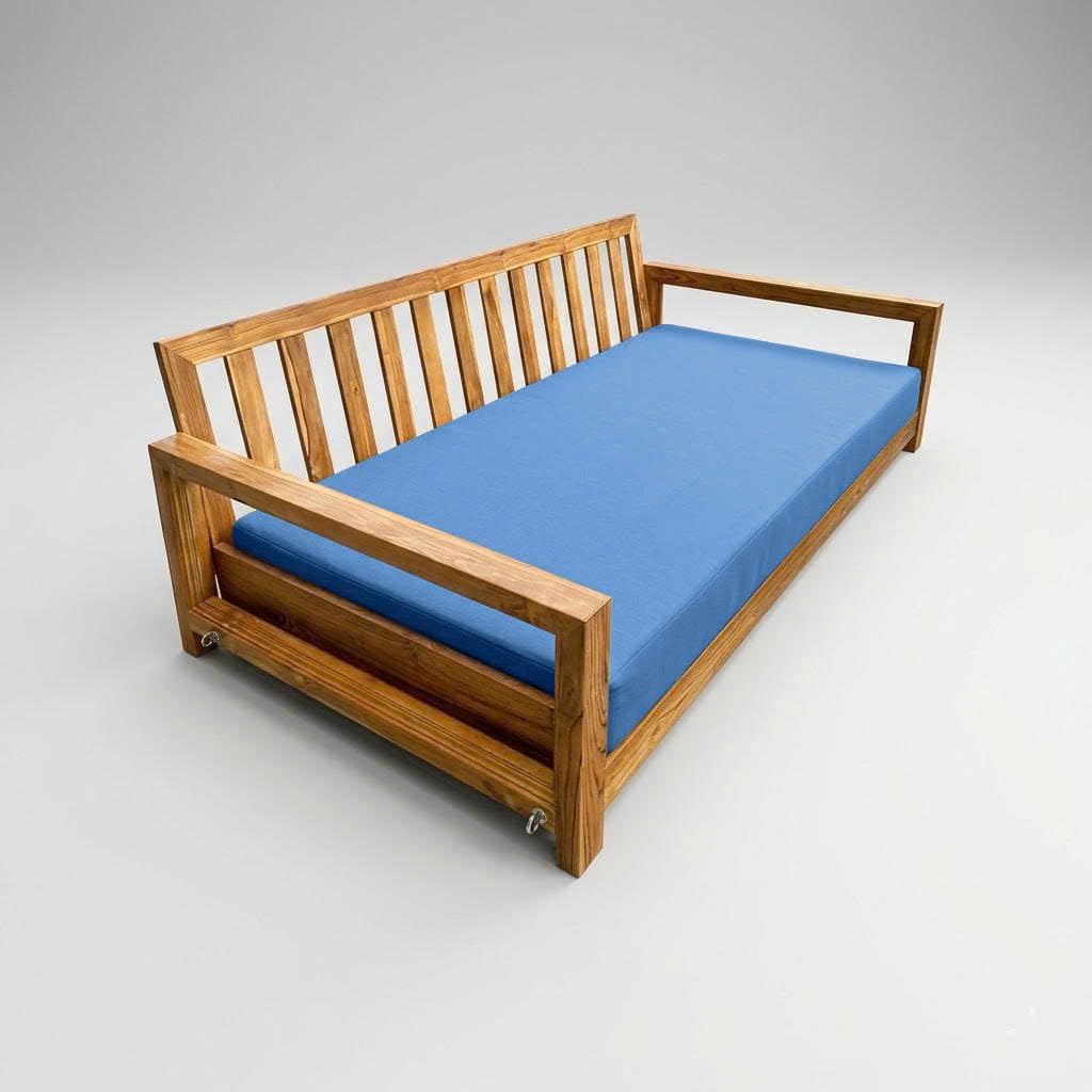 Prolinemax |Cover ONLY| Outdoor Knife Edge 8" Crib Size Daybed Fitted Sheet Slipcover AD102