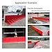 L Shaped Flood Barrier, Flood Barriers Kit for Home, Installation Snap Together Easy Installation Durable ABS Plastic Flood Protection for Garage, Home, Front Door, Basement(8pcs)