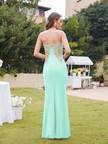 Image of BABYONLINE D.R.E.S.S. Formal Dresses for Women Bodycon Mermaid Appliques Lace Elegant Prom Dress XIN262