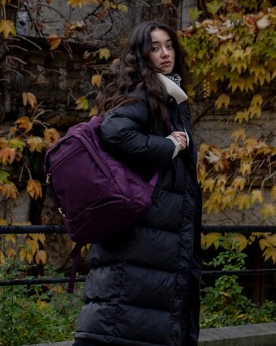 Image of LIGHT FLIGHT Travel Backpacks Laptop Backpack for Women 15.6 inches Computer Bags for Work Travel College, Gifts for Women, Purple