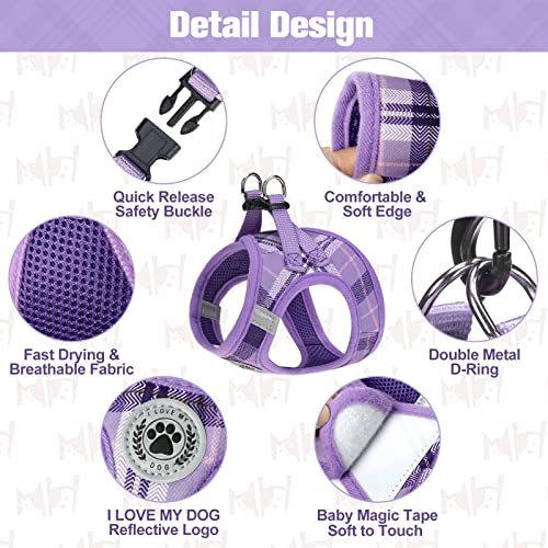 BEAUTYZOO Step in No Chock No Pull Soft Mesh Dog Harnesses Reflective for Extra-Small/Small Medium Puppy Dogs and Cats - Image 3