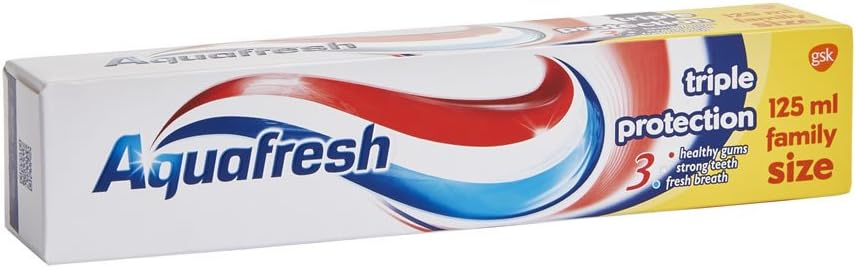 Triple Protection Fluoride Toothpaste Family Size 125ml X 3